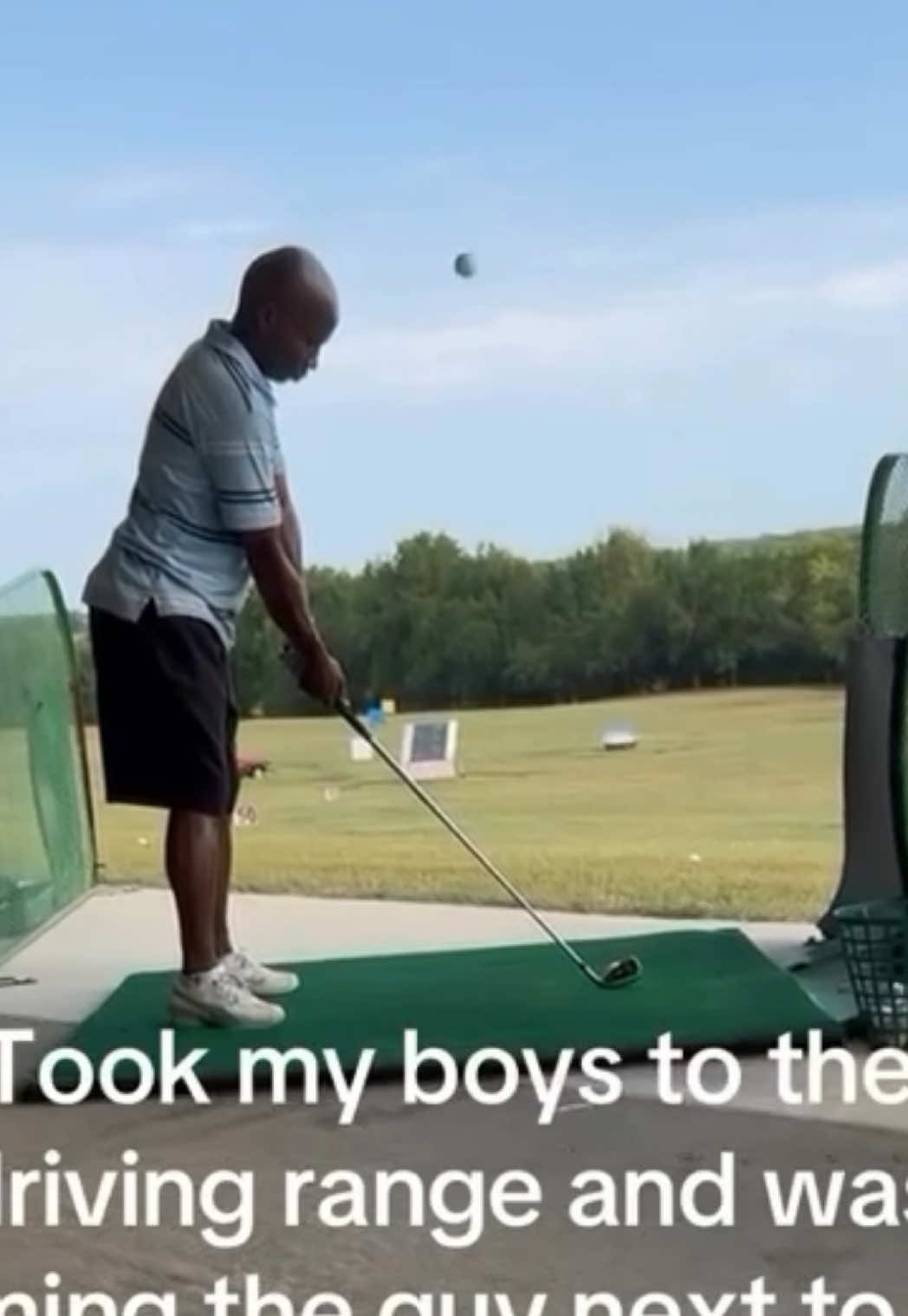POV: golf practice turns into a viral golf fail 😂 funniest headshot at the range ⛳️ #golf #funnyvideo #Fail 