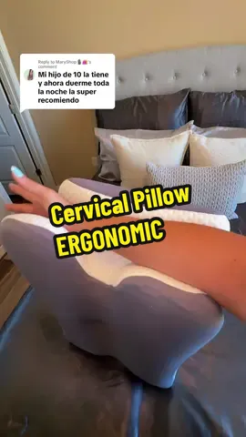 Replying to @MaryShop🎙️🛍️ ya no tengo más dolor de cuello o espalda con esta almohada #almohadaergonomica #almohadacervical #pillows #neckpillow #duermebien 