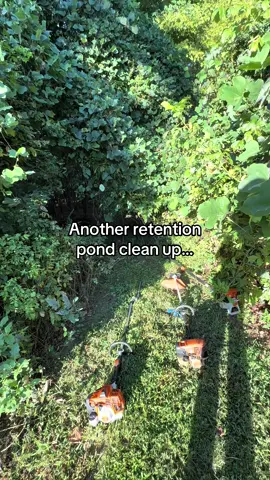 Quick retention pond clean out 