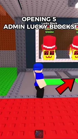 Opening 5 ADMIN LUCKY BLOCKS! 😱 #roblox #robloxfyp 
