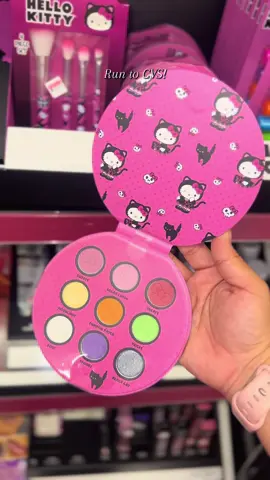 CVS has the cutest HK Halloween makeup collections! 🩷💜🖤@CVS Pharmacy @the crème shop @hellokitty #fy #viral #cvs #hellokitty #thecremeshop 