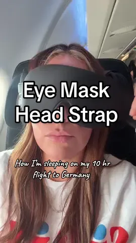 The best invention ever! #sleepingonairplane #airplanetiktok #airplanemusthave #sleepmask 