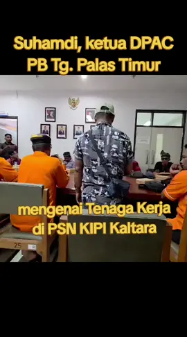 laporan tentang Ketenagakerjaan di PSN KIPi tana kuning Bulungan Kaltara
