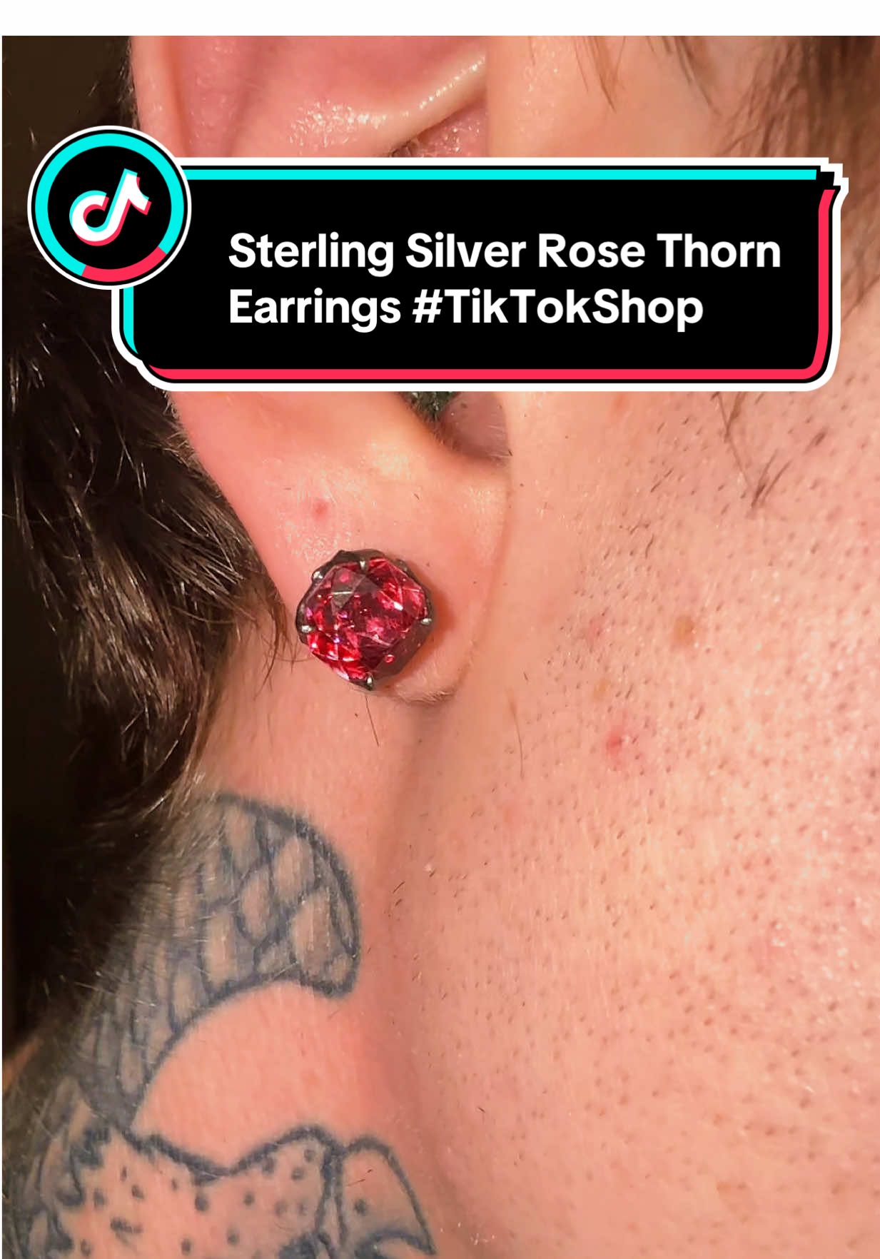 S925 Sterling Silver Rose Torn Earrings @Luminaux Jewel #luminaux #diamondearrings #moissanite #fyp #tiktokshopcreatorpicks 