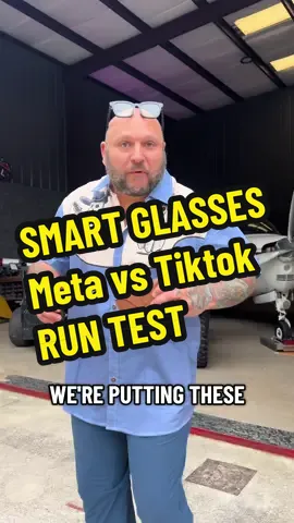 Run test! Meta vs TikTok Smart Glasses! #smartglasses #fyp #foryoupage #Tech #raybanmeta 