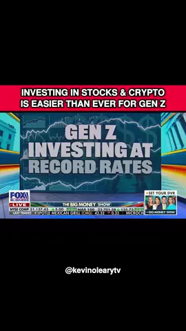 Gen Z are now buying Ethereum and Bitcoin right beside a stock in a platform like Robinhood, which we never had when we started investing. And they just look at, you know, these other investment opportunities as, as having the same merit that a stock does, or a bond. And the other thing that's occurred which I think is good is there's all kinds of apps now that can help someone who's never understood what a stock or bond is invest by simply doing it for them, almost AI-driven. I'm involved with one called Beanstox but there's lots of them, and you could just download that app and start investing.