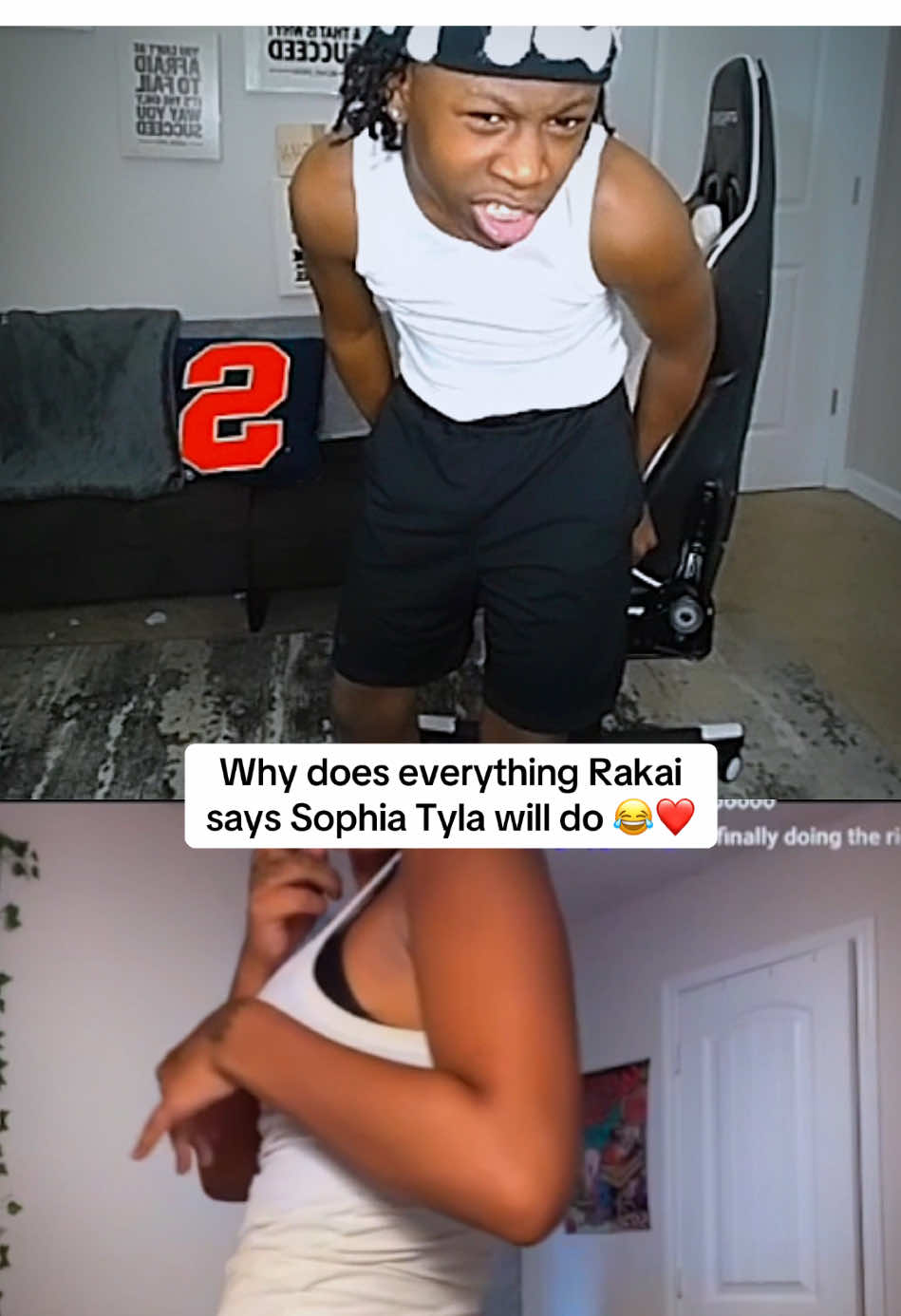 Why does everything Rakai says Sophia Tyla will do 😂❤️ #rakai #fyp #viral 