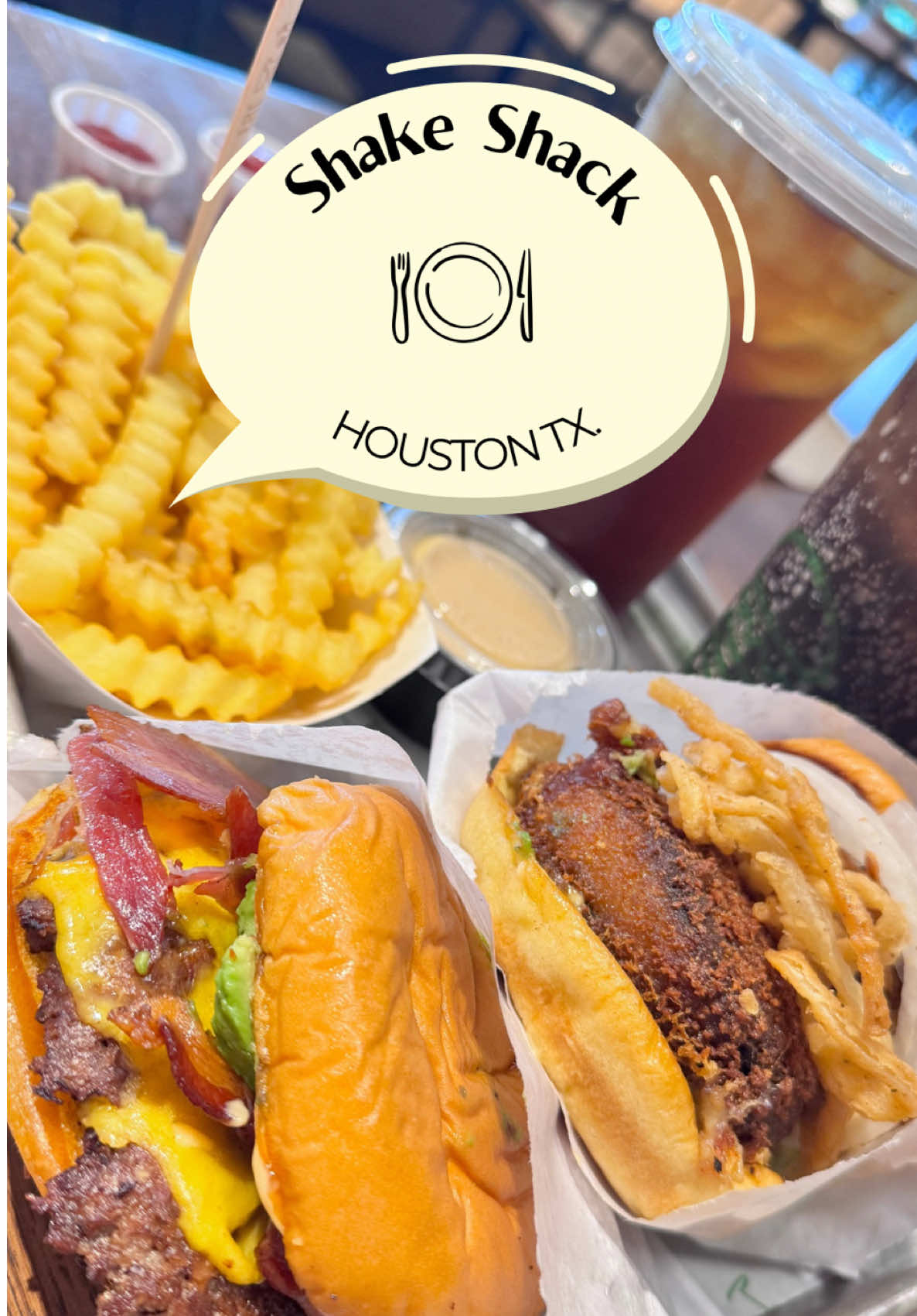 Vamos por una hamburguesa 🍔  #houstontx #dondecomerhouston #Foodie #hamburguesas #restaurant #shakeshack #CapCut 