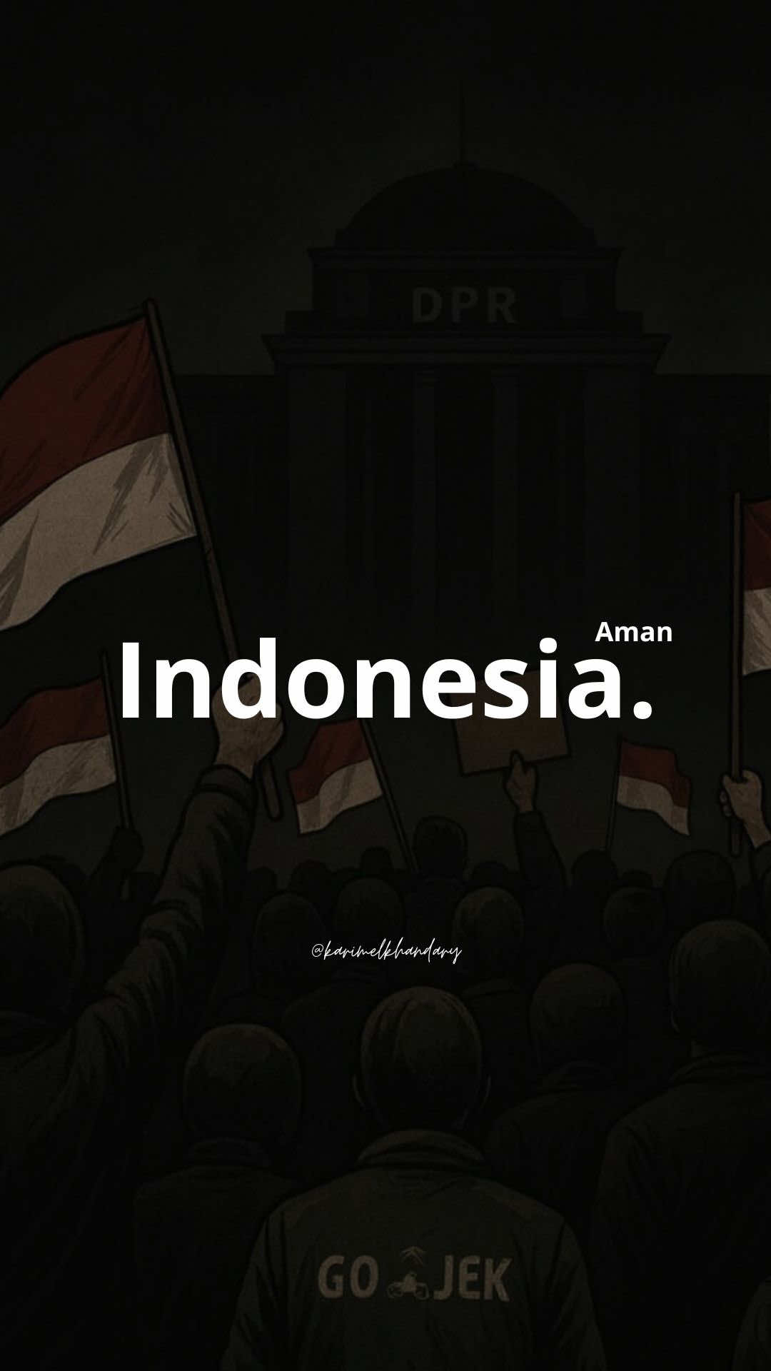 Setelah begitu banyak peristiwa dan ujian yang menimpa negeri ini, kita semua sama-sama berharap dan berdoa… Semoga Indonesia selalu dijaga Allah ﷻ, dijadikan negeri yang aman, damai, tenteram, penuh keberkahan, dan jauh dari segala perpecahan. 🇮🇩🤲 ‎اللَّهُمَّ اجْعَلْ بَلَدَنَا إِندُونِيسِيَا بَلَدًا آمِنًا مُطْمَئِنًّا سَخَاءً رَخَاءً وَسَائِرَ بِلَادِ الْمُسْلِمِينَ Ya Allah, jadikanlah negeri kami Indonesia negeri yang Engkau lindungi, negeri yang penuh persaudaraan, tempat di mana rakyatnya hidup dalam kedamaian dan persatuan. آمِيْن يَا رَبَّ الْعَالَمِينَ #indonesia #islamic #doa #merdeka #demo  