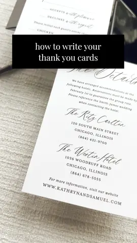Ugh, thank you cards. They gotta get done, but who actually enjoys writing them? Here's how to make it a breeze (and maybe even a little fun!): 1. Personalize it! A handwritten sentence or two about your favorite memory from the guest is way more meaningful than just 