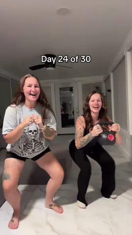 I got company this time!! @Alisha - Rose & Rain Gems LLC day 24 done!! #squatchallenge #day24 