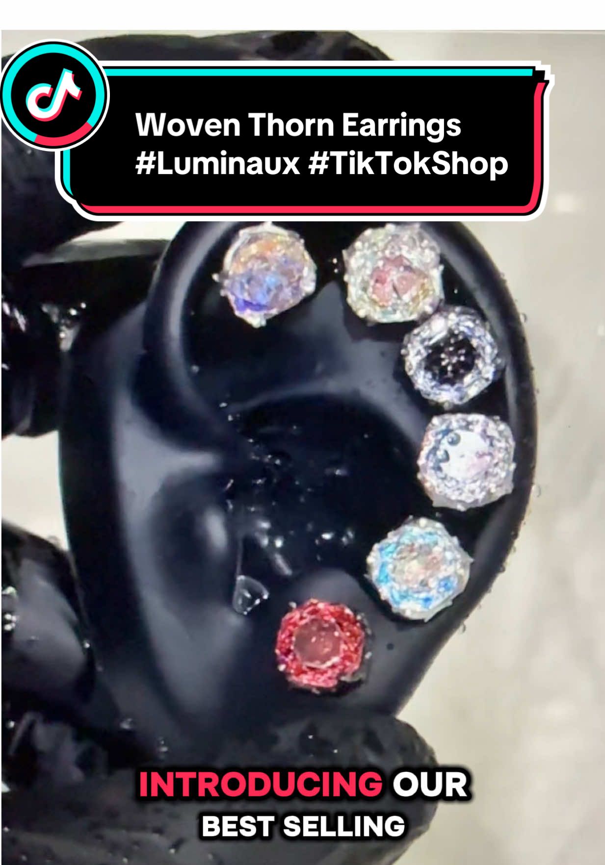 Solid S925 sterling silver featuring a thorn woven center piece diamond. 💎 🔥 @Luminaux Jewel #luminauxjewelry #mensearrings #moissanite #rosethornearrings #fyp 