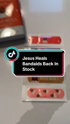 Jesus Heals are bandaids back in stock!!!! We love these bandages and rightfully so! You guys keep selling them out so grab them while they’re still available!! #jesusheals #bandaids #bandages #christianfamily #jesushealsbandaid 