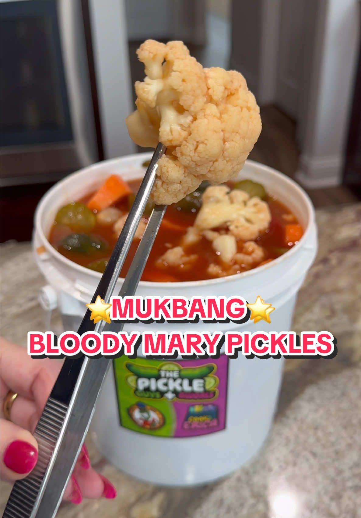 ⭐️MUKBANG⭐️ BLOODY MARY MIX PICKLES⭐️ TOMORROW⭐️ #mukbang #pickles #bloodymarypickles #asmr 