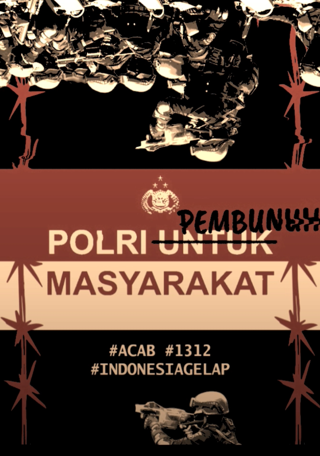 mereka melakukan melindungi tikus, sampai mereka lupa tugas mereka adalah melindungi masyarakat bukan membunuh masyarakat!!  #brimob #polisi #indonesiagelap #ripindonesia #demokrasi 
