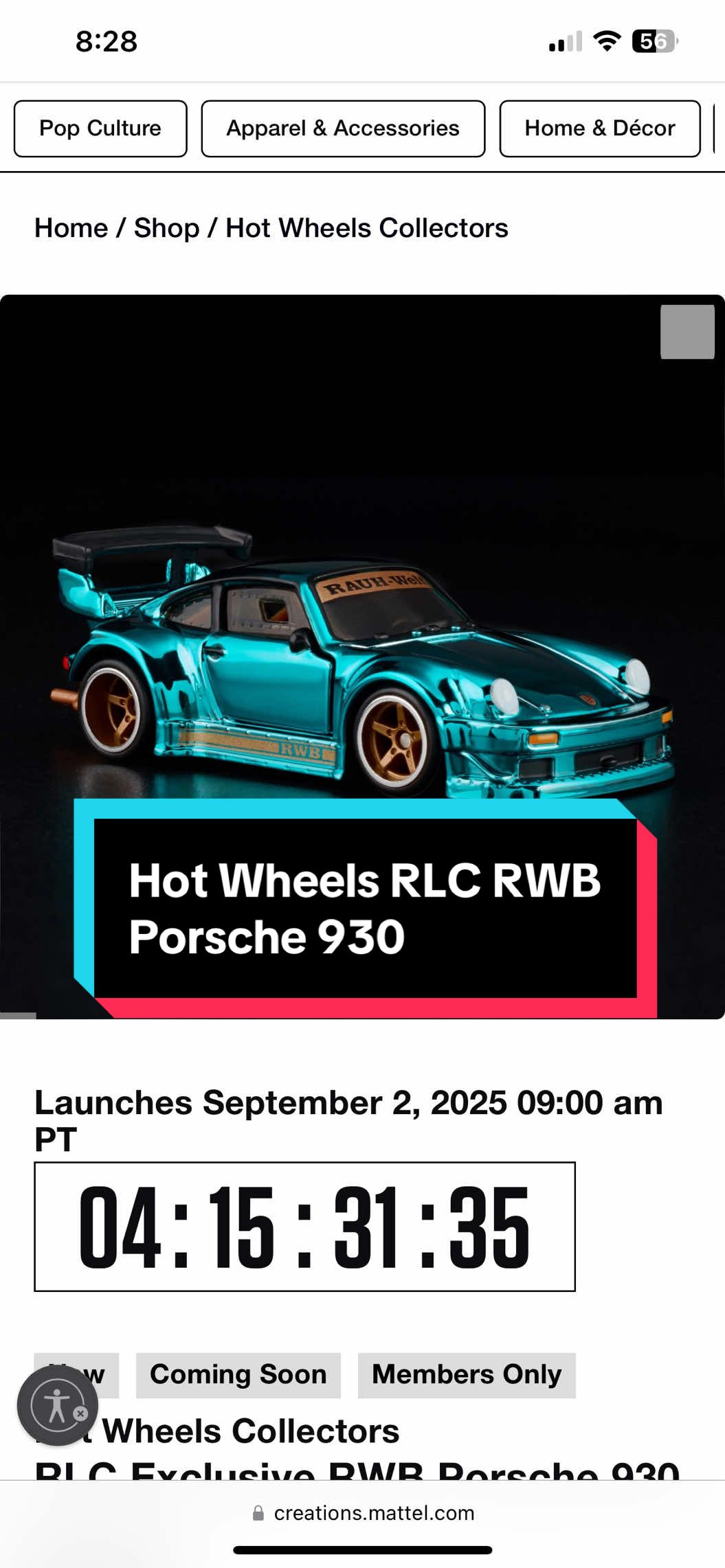 The official Mattel photos are here for the Hot Wheels RLC RWB Porsche 930! Price will be $38, small acrylic case, limit 2 per account will release at 9a PST or 12p EST. This is probably the most anticipated releases for RLC all year so make sure you’re there come release day! #hotwheels #hotwheelsrlc #hotwheelsporsche #newhotwheels #rwb