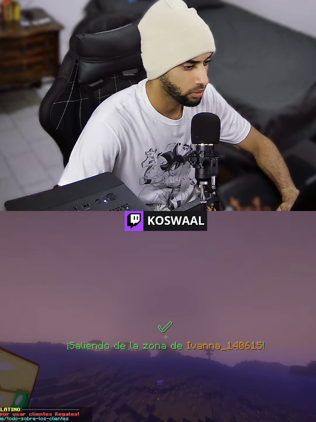 Twitch: Koswaal . . . . .#streamerpequeño #minecraft #gamerentiktok