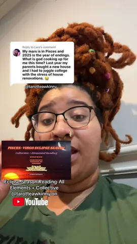 Replying to @Lara #marsinpisces #eclipseseason #astrology #astrotransits #tarotteawkinny 