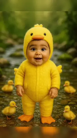 น้องเป็ดน้อยมารายงานตัวคับผม🐣🐤🐥 #โลกAI #ai #aiเต้น #เต้น #เด็กเต้น @โลกAI @โลกAI @โลกAI 