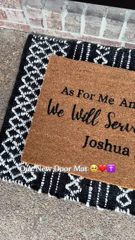 Love our new doormat 🥹❤️✝️ #christiantiktok #christian #jesus #jesuslovesyou #tiktokshop 