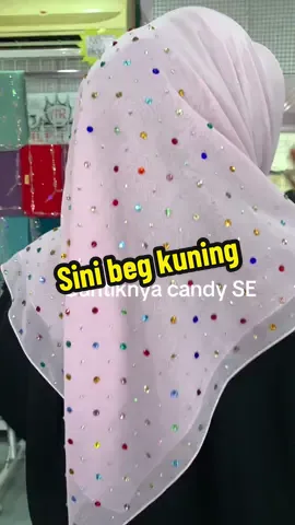 Colorful bling2 candy SE baby pink..lawa sgttt..meh tekan beg kuning skrg..#tudungbawal #tudungbawaldiamond #fyp #tudungbawalmanik 