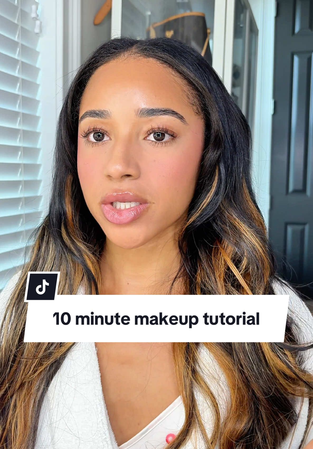 let’s do my 10 minute glam and chit chat! I missed sitting here and doing a soft beat 🤍#makeup #makeuptutorial #nomakeupmakeup #newmakeup #fyp 
