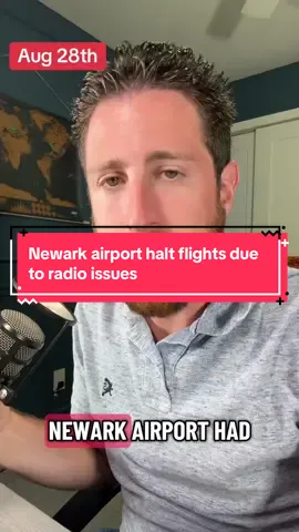 Newark airport halt flights due to radio issues  #nj #newjersey #newark #FAA