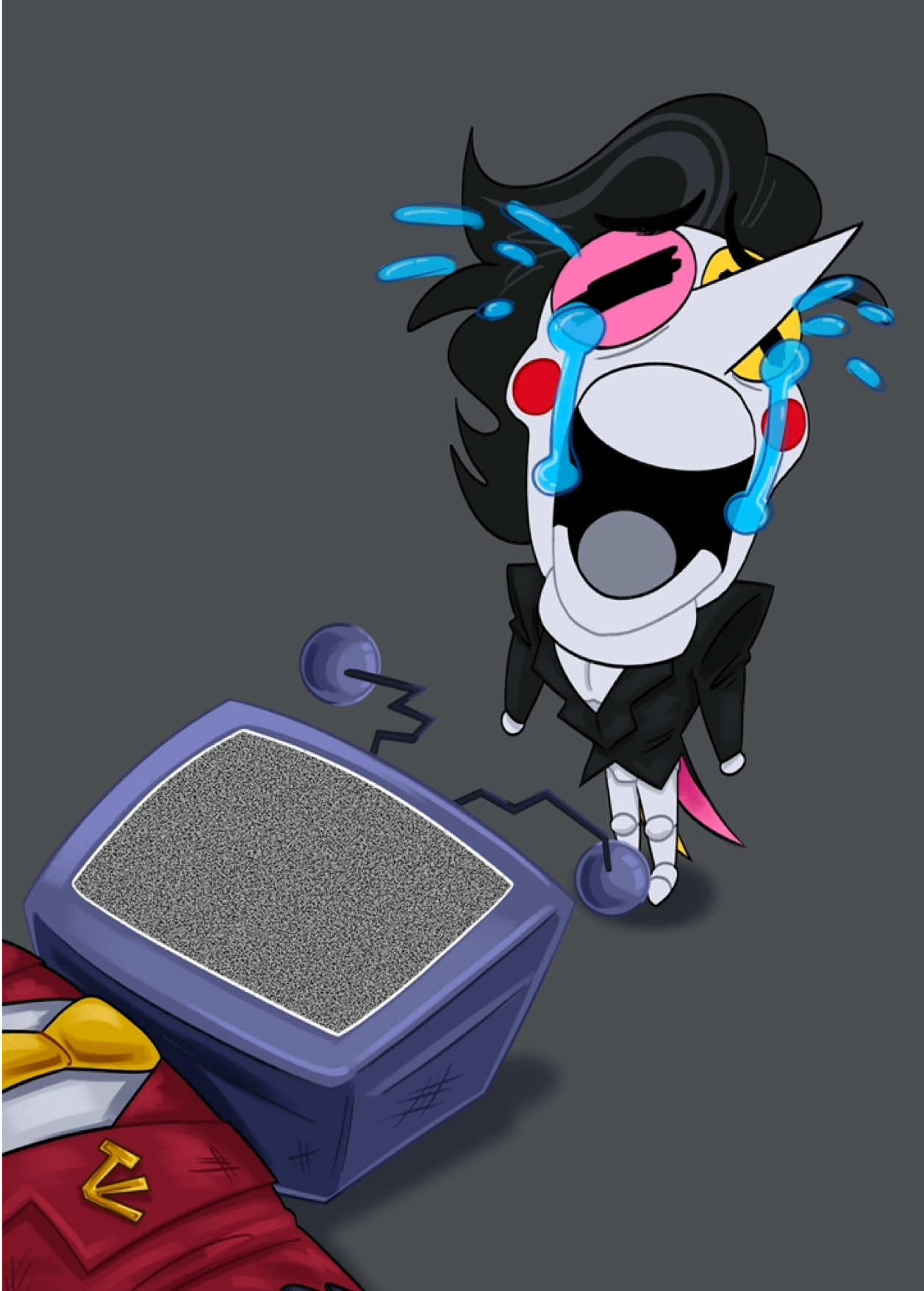 This fandom is a prison   . . .#SPAMTENNA #deltarune #spamton #tenna #art 