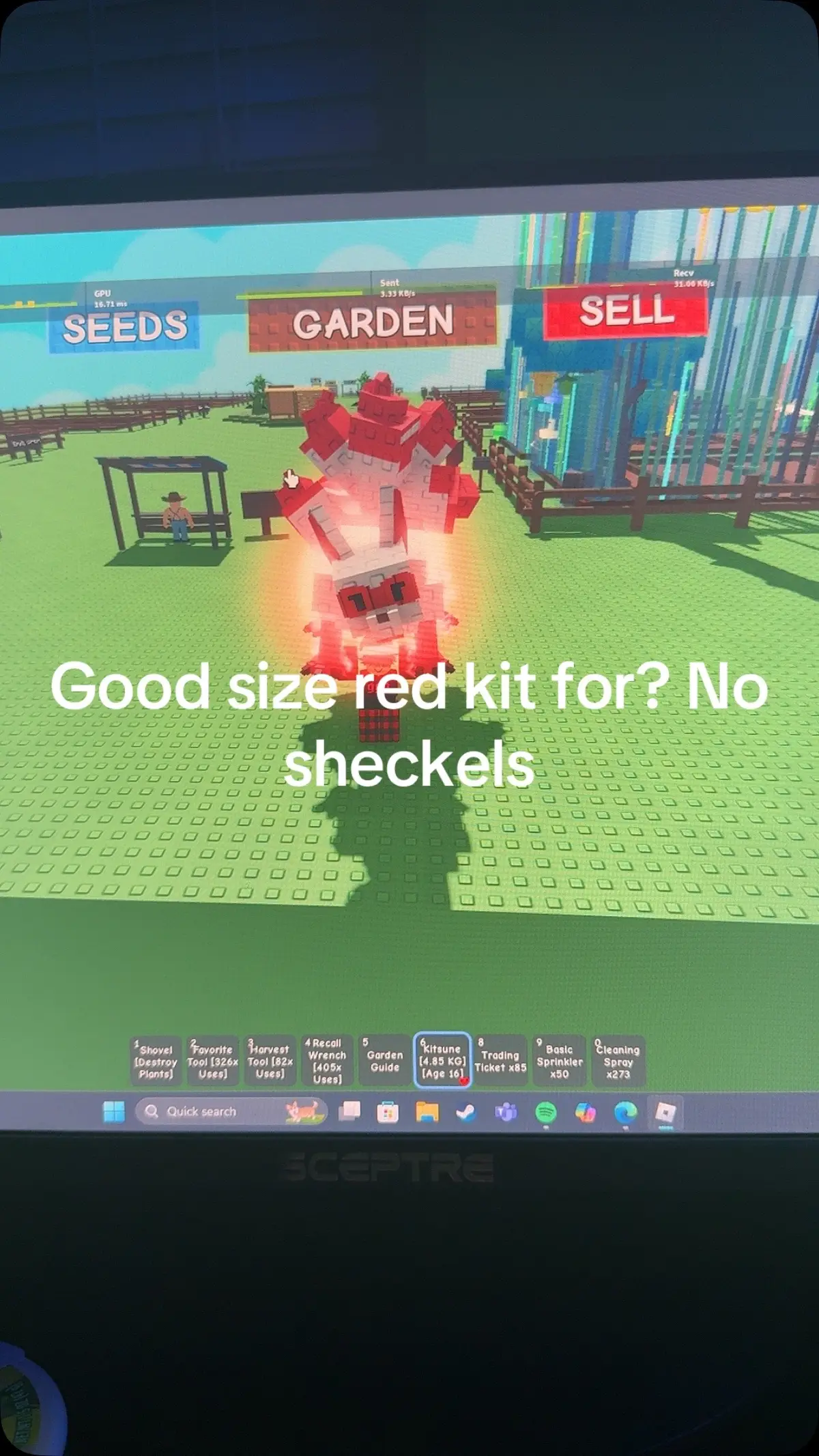 Trading for gag only #trading #growagarden🥒🌶🍅 #redkit #gag #great 