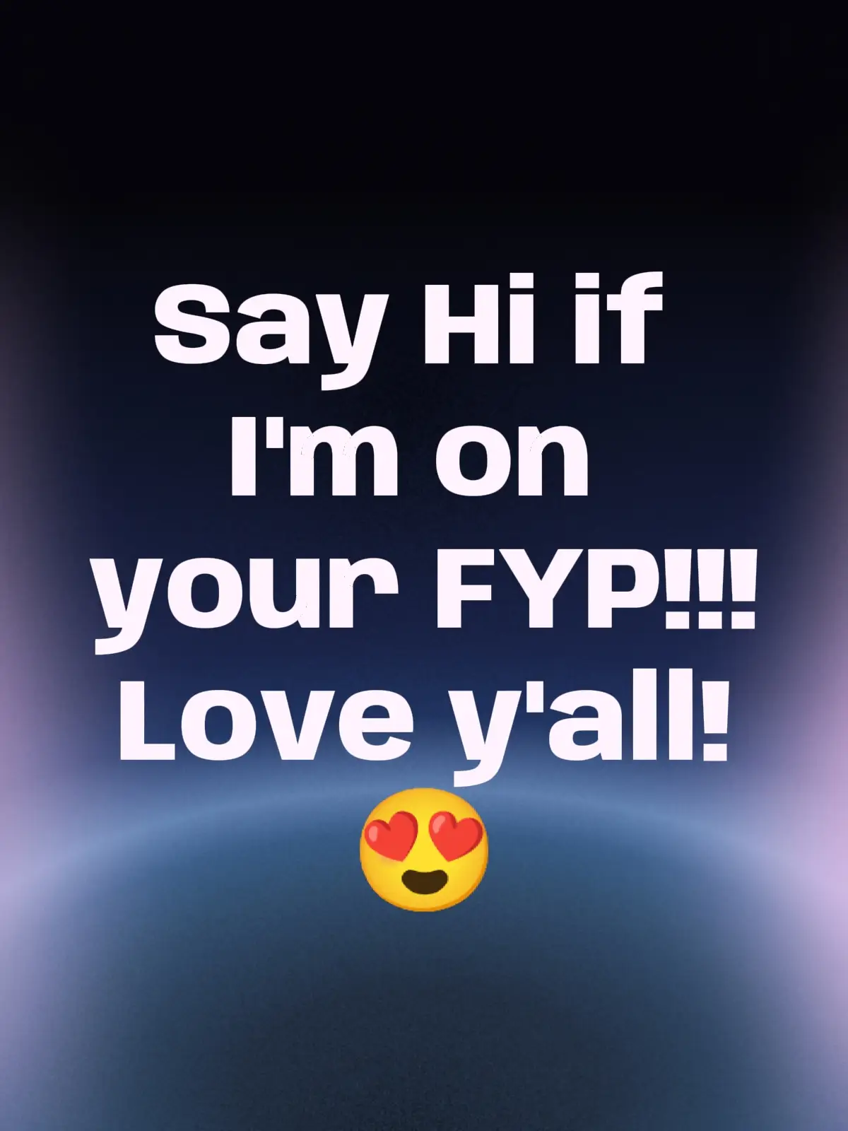 Love y'all let me know you're out there! 