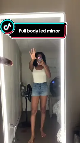 #fitcheck READY this #led #floormirror is awesome!!! #tiktokshoplabordaysale #tiktokshoplaborday 