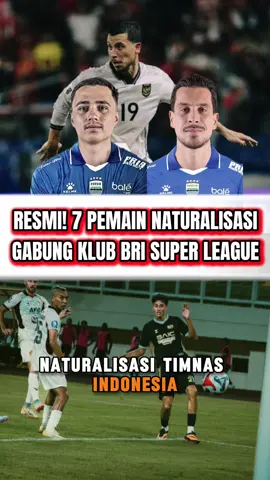 MENGEJUTKAN! 7 PEMAIN NATURALISASI GABUNG KLUB BRI SUPER LEAGUE 2025, THOM HAYE DAN ELIANO MENGEJUTKAN  #timnasindonesia #pssi #persib #bola #sepakbolaindonesia
