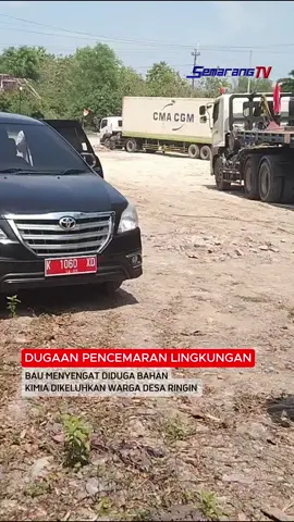 DUGAAN PENCEMARAN LINGKUNGAN BAU MENYENGAT DIDUGA BAHAN KIMIA DIKELUHKAN WARGA DESA RINGIN SEJAK ADA PENIMBUNAN YANG DIDUGA BAHAN KIMIA, WARGA DESA RINGIN, KECAMATAN PAMOTAN, KABUPATEN REMBANG MENGELUHKAN BAU TAK SEDAP MENYEBAR DI LINGKUNGAN. SEMARANG TV #fyp #rembang