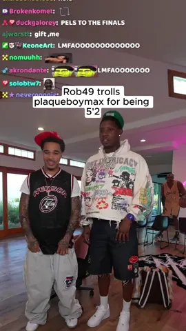 #plaqueboymax #rob49 #height #fyp bro really rolling max😂