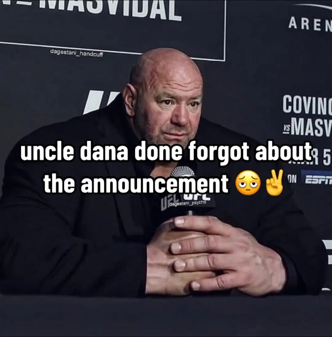 where r u dana 🫩 . . . ##UFC#mma #viral #funny #danawhite 