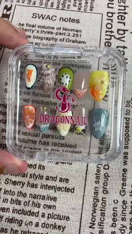 Kawaii Monkey Press On Nails #summervibes #handmade #trending 