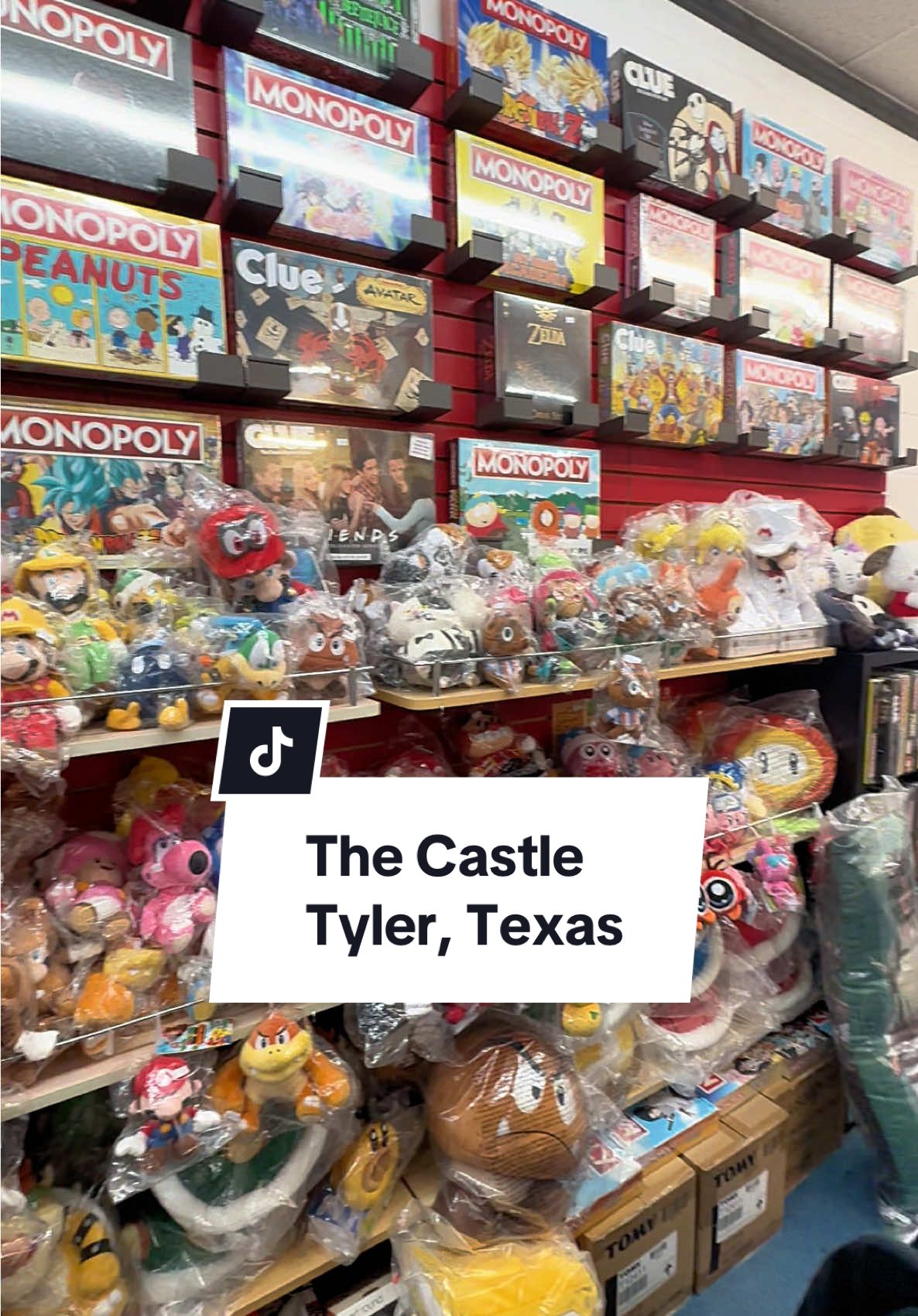 The Castle 📍 5615 Troup Hwy Ste 101 Tyler, TX  75707 ☎️ +1 (903) 581-2278 👩🏼‍💻 the-castle.yolasite.com ♟️ Hobby & Gaming  💢 Anime Retailer 🎮 Tournaments for all skill level 🧩 Collectable Gaming Merch 🎽 Shirts / Hoodies & More! 🎴 Board Games  🐶 Plushies 🍿 Specialty Snacks #games #anime #retail #fyp #easttexas 