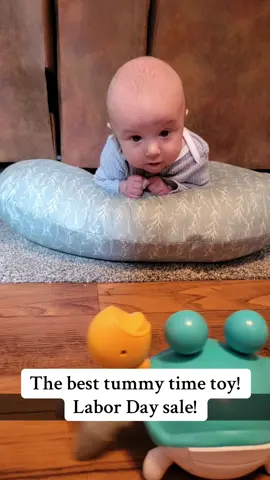 Throwing it back to share about this toy!! The best tummy time helper! #crabtoy #crawlingtoy #tummytime #labordaysale 