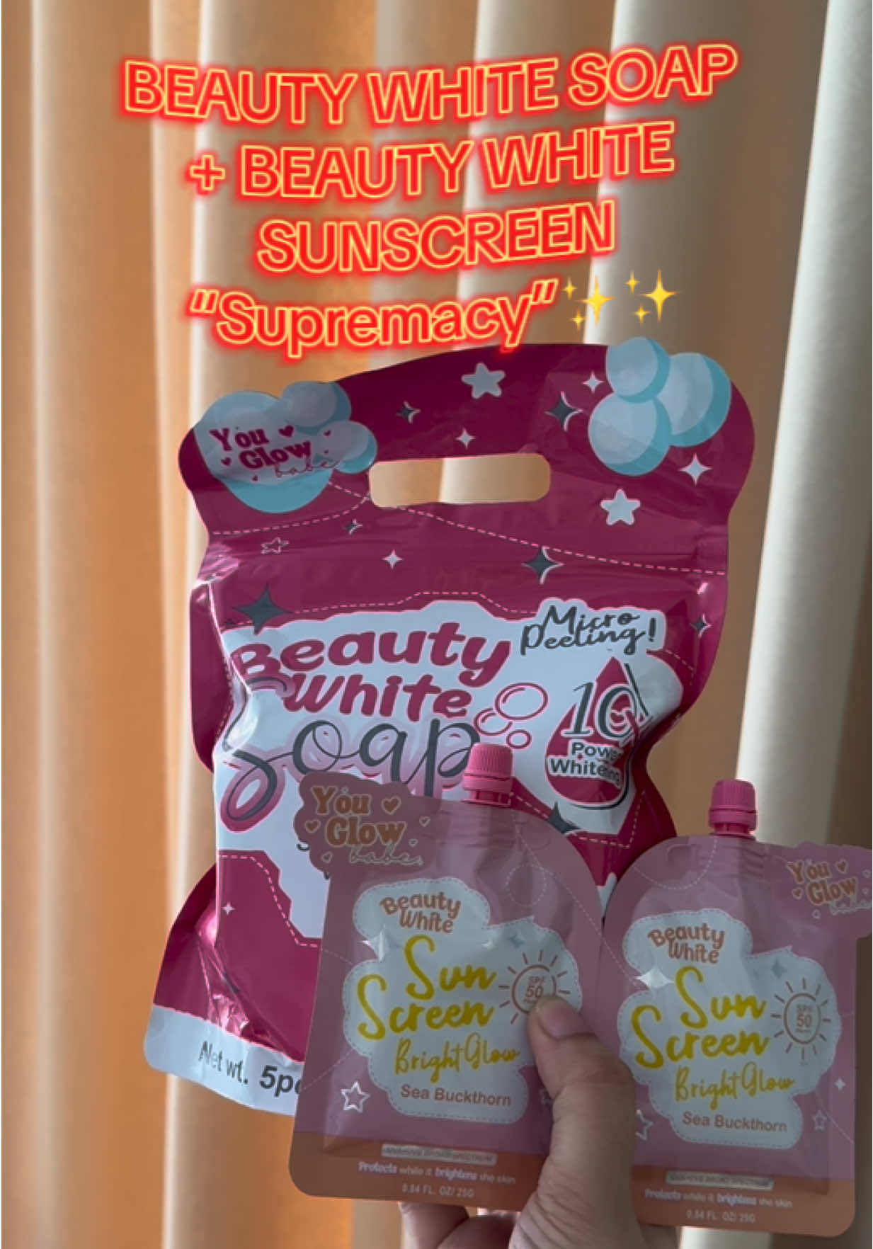 Ganda ng combo na to mga ka youglowbabe💕✨ #beautywhitesunscreen #beautywhitesoap #ygbxeliastv #youglowbabemain #paydaysale 