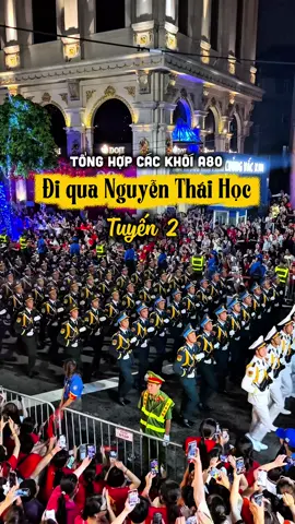 Tổng hợp các khối diễu binh A80 tuyến 2 đi qua Nguyễn Thái Học. Mình có ghi rõ tên ra, để các bạn biết cổ vũ lúc đoàn khối đi qua nha. #80namquockhanh #a80 #dieubinhvietnam #2thang9 #dicungyang 