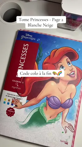 👑 Princesses page 2 - Blanche Neige & les sept nains 🍎👸🏻 Code Colo à la fin 🎨