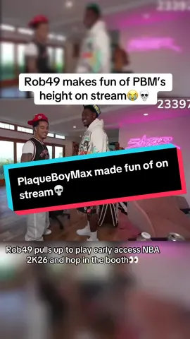 Did he do PBM wrong on stream?!👀💀 #plaqueboymax #rob49 #streamer #fyp #trending 