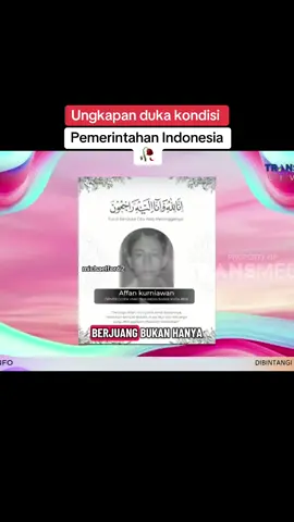 Ungkapan duka para host pagi-pagi ambyar kepada Affan kurniawan ojol korban tabrax Brimob dan juga atas kondisi Indonesia saat ini #demo #dpr #pemerintah #affan #ojol @Grab Indonesia @Gojek Indonesia 