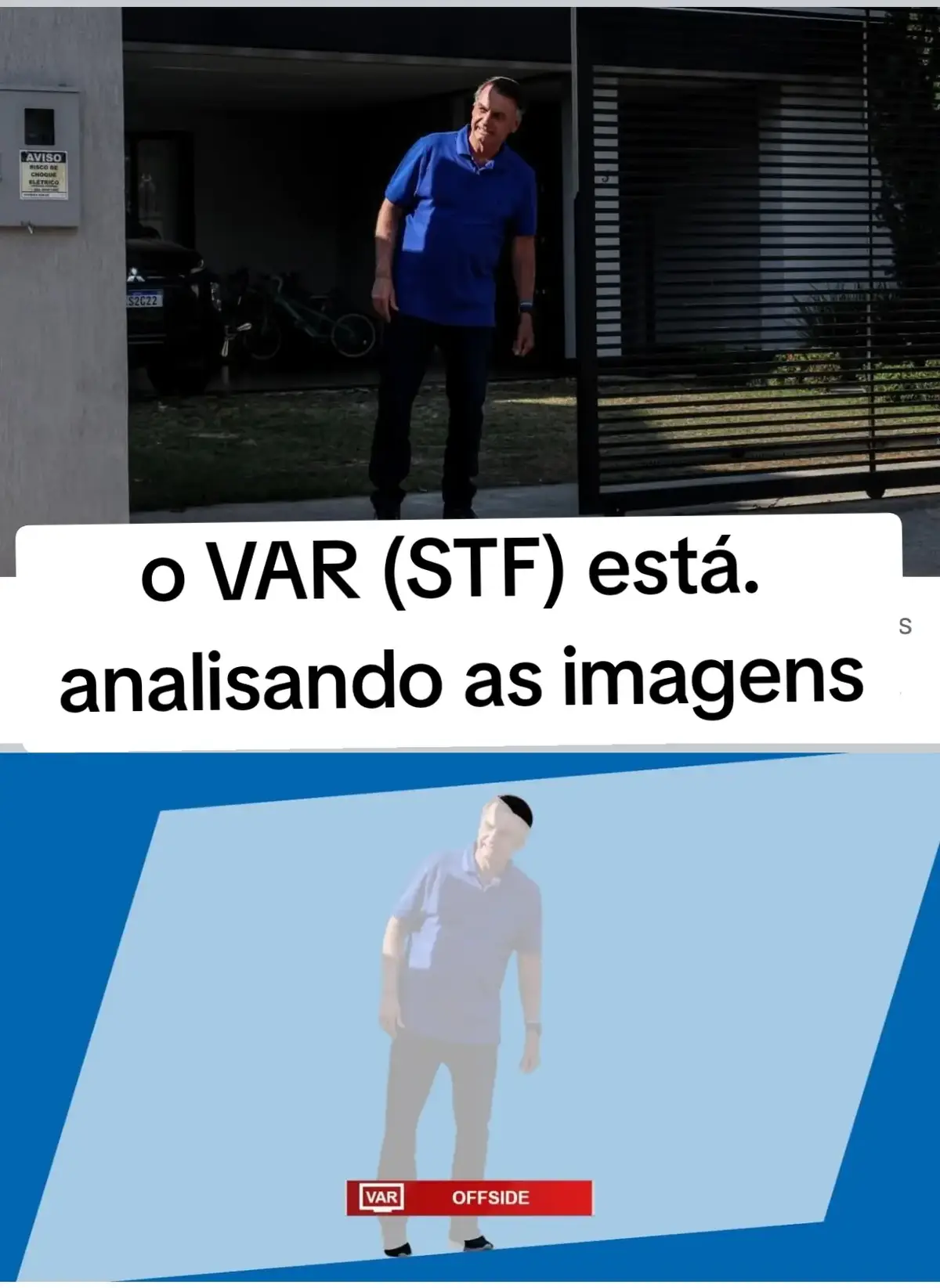 E ai... impedido ou não... tá sim kkkk impedido de sair de casa....(absurdo) #bolsonaro #stf #jairmessiasbolsonaro 