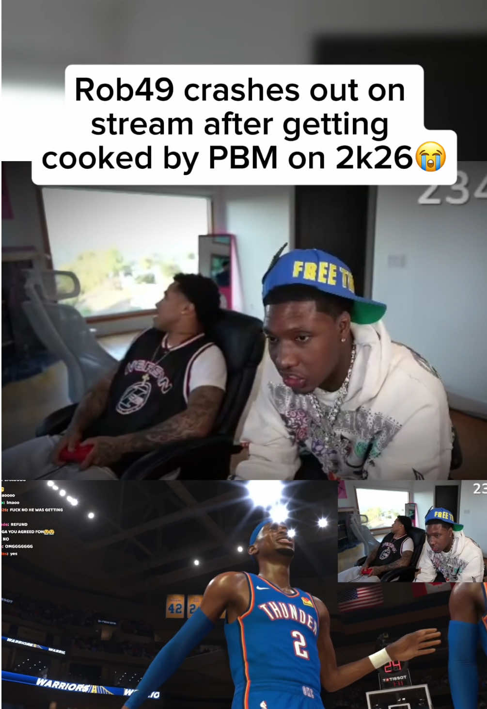 He really payed him all that money at the end😭😭 #rob49 #plaqueboymax #nba2k26 #fyp #viralclip 