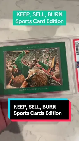 Comment below which #sportscards you would keep sell and burn! 