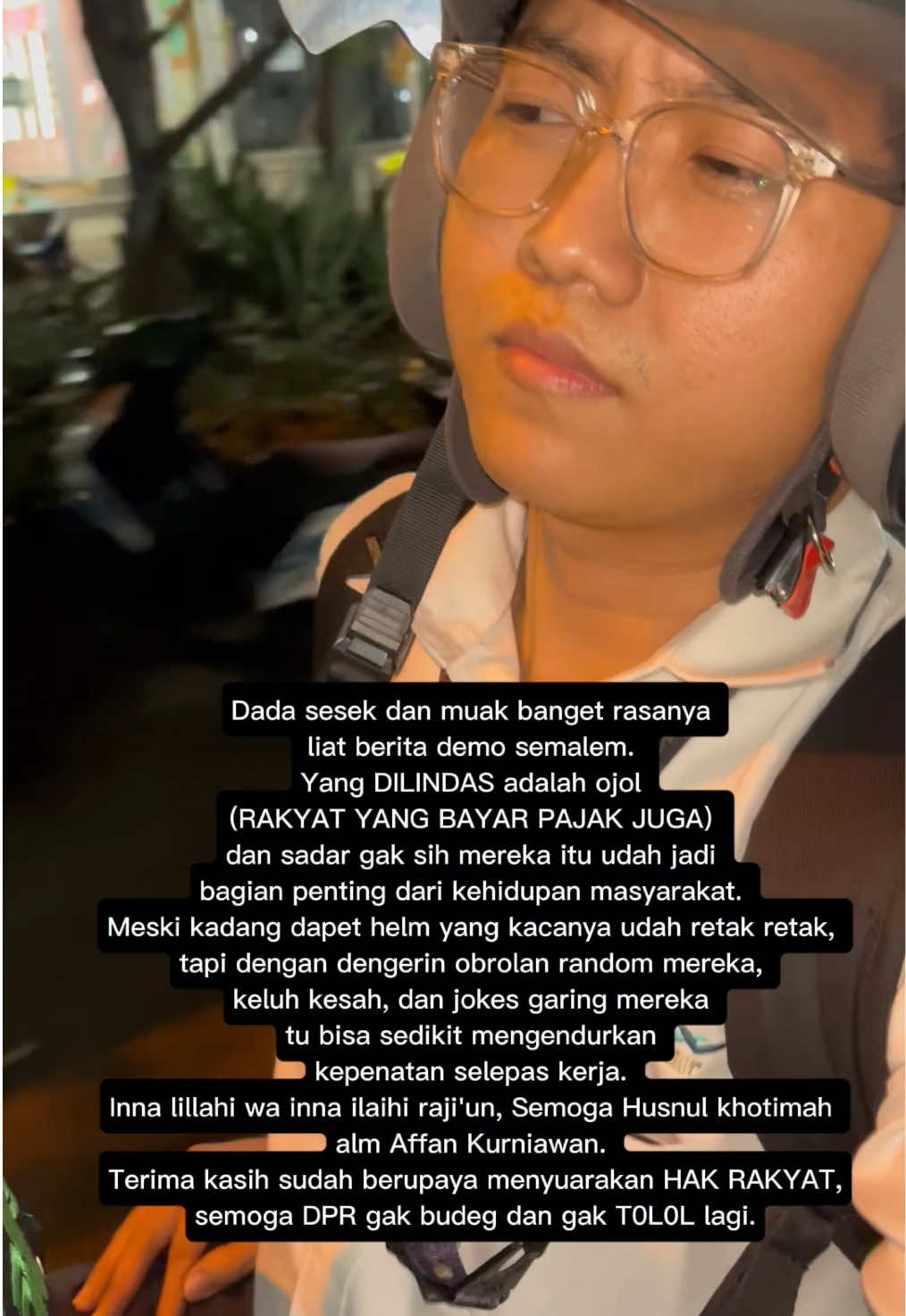 Selain pedal gas ada yang namanya pedal REM. Setelah REM abis itu ada yang namanya PERSNELING MUNDUR bukannya malah maju dan SENGAJA MELINDAS 🫵🏻🧠🔍 Driver ojol mati matian cari bintang buat performa mereka, yang dikasih bintang sama istana kok seenaknya #dpr #indonesia #polrihumanis #polripedulirakyat #polriuntukmasyarakat