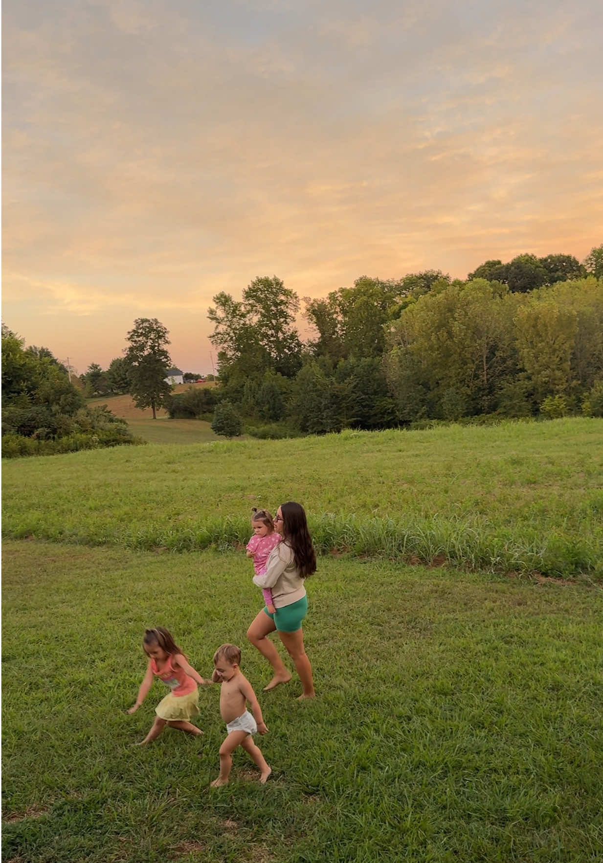 One day they’ll be grown… but I’ll always remember these golden evenings, their laughter in the fields, and how the world felt perfect just for a moment.