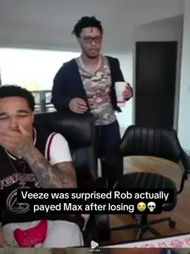 Veeze was shocked after Rob payed Max 😂💀 #veeze #plaqueboymax #rob49 #fyp #viral 