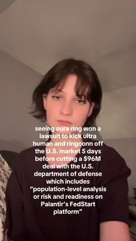 on August 22nd Oura ring posted on their website that they won a lawsuit that will remove ultra human and ringconn from the market within 60 days. in the 27th they posted the news they brokered a $96M deal with the U.S. DoD to use oura ring in training for combat and plan to open a secure manufacturing facility in Texas to produce rings for the government. after effectively cutting out two of their top competitors they will now be working closely with the military #ouraring #ouraringreview #departmentofdefense #fitnesstrackers #usgovernment
